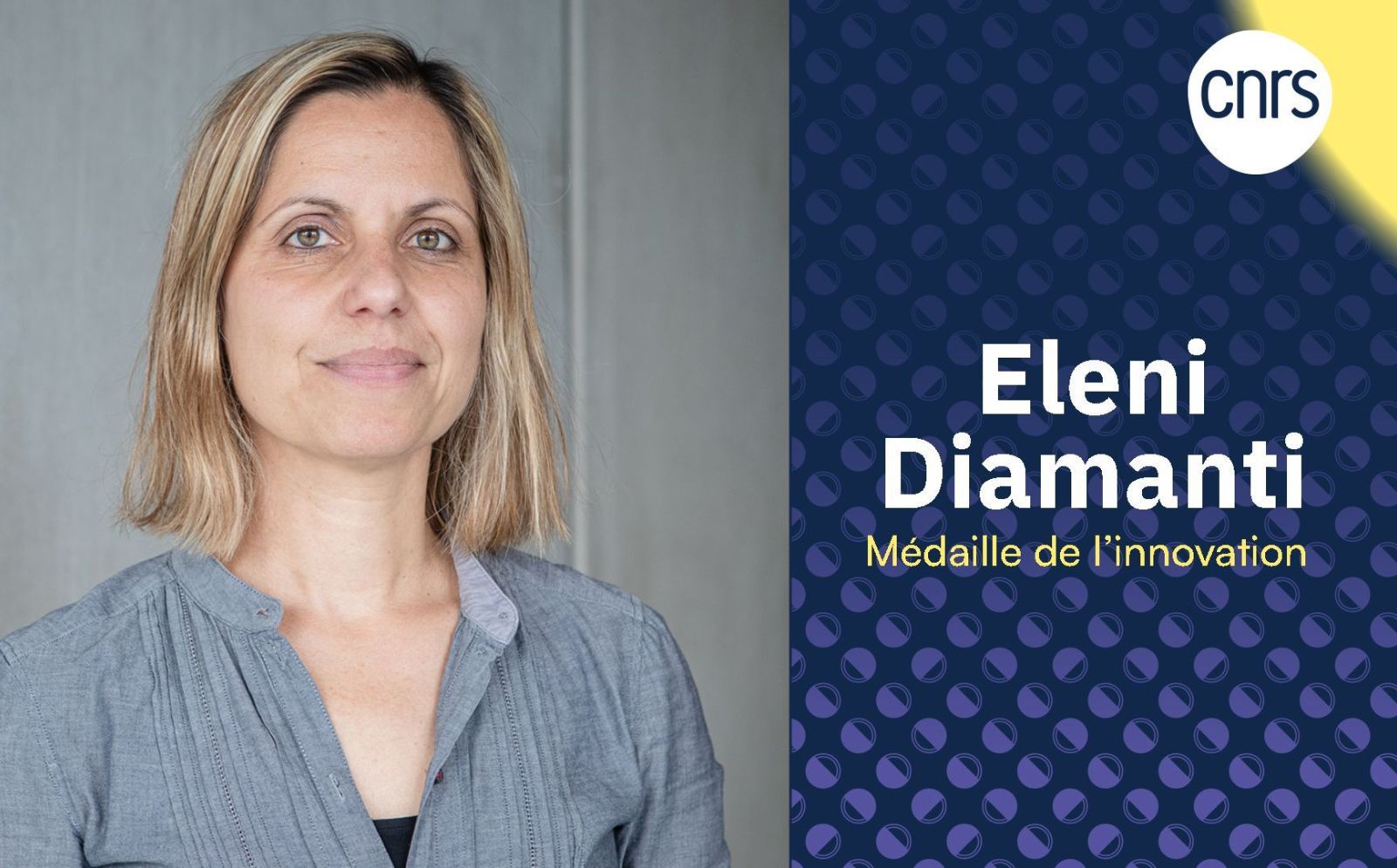 Eleni Diamanti lauréate de la médaille de l'innovation CNRS