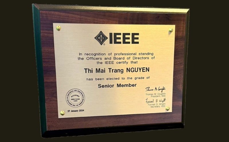 Thi-Mai-Trang Nguyen nommée IEEE Senior Member