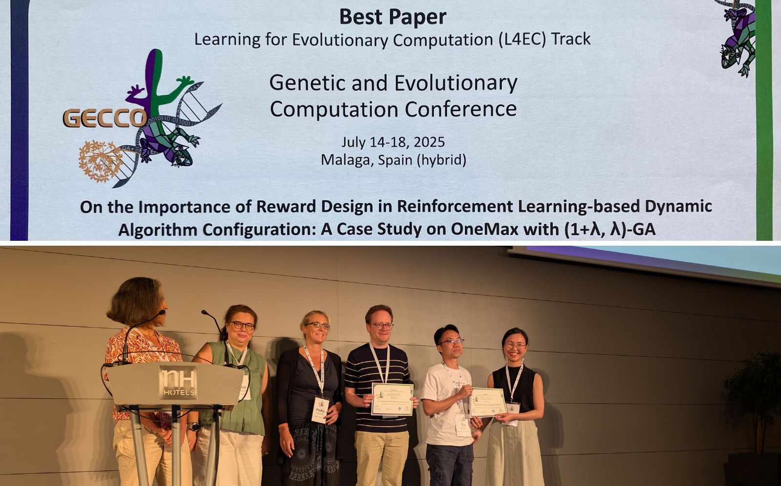 Best Paper Award reçu à GECCO 2025