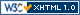 XHTML 1.0 valid