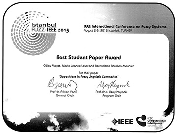 Best Student Paper Award Fuzz IEEE 2015