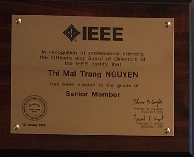 Thi-Mai-Trang Nguyen nommée IEEE Senior Member