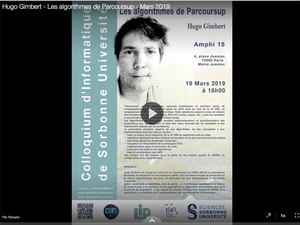 http://video.upmc.fr/differe.php?collec=S_C_colloquium2019&video=2
