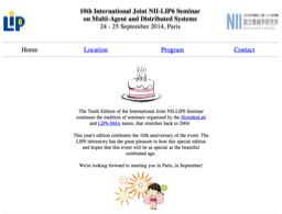 http://www-desir.lip6.fr/~sma-site/workshopNii/10thEdition/program/Program.pdf